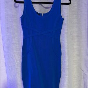 bebe Royal Blue Mini bodycon Dress